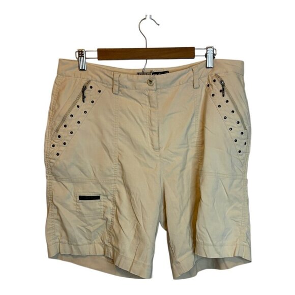 Jamie Sadock Shorts Women's Size 14 Outdoor Golf‎ Tan Cream - Picture 1 of 3